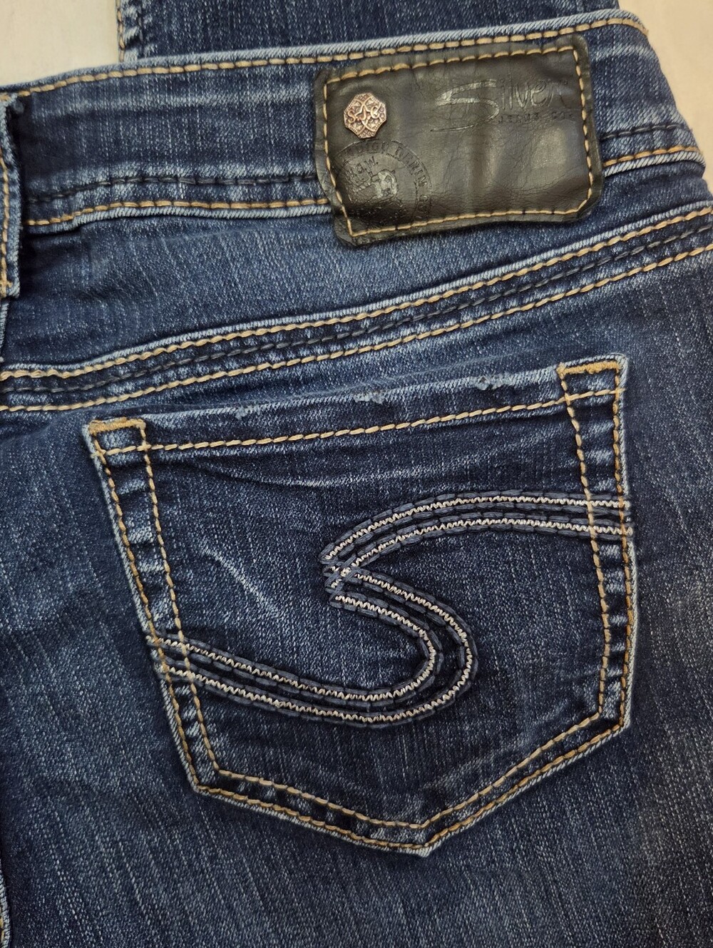 Vtg Y2k Silver Jeans Suki Mid Super Skinny Casual Jeans | W29 - Picture 4 of 5